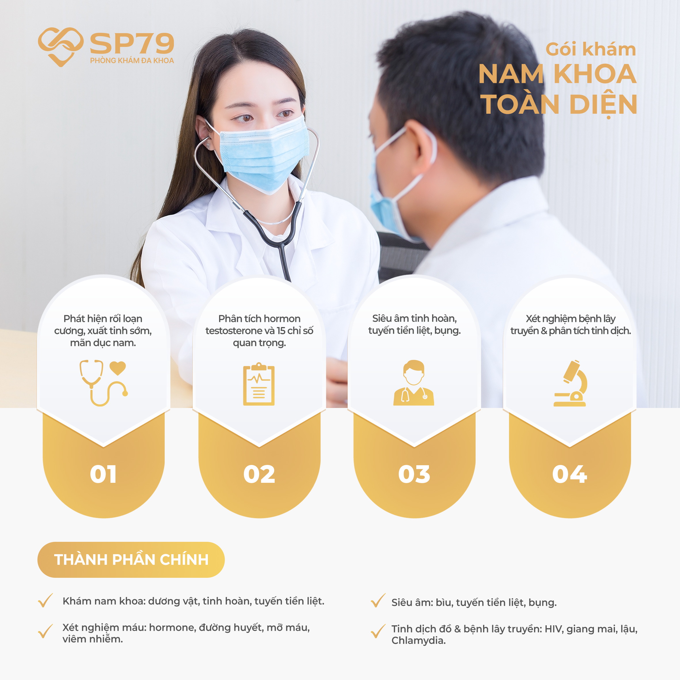 Ảnh 2: Gói khám nam khóa toàn diện sp79