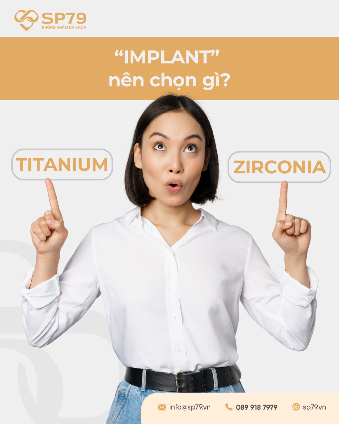 Phân biệt Implant Titanium và Implant Zirconia